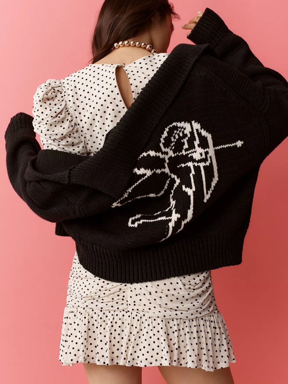 NWT Anthropologie Maeve (Originally $178) Collared Cherub Cardigan Sweater in S - Picture 2 of 4